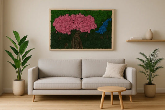 « Flamingo »– Arbre décoratif en fleurs artificielles Verte'o