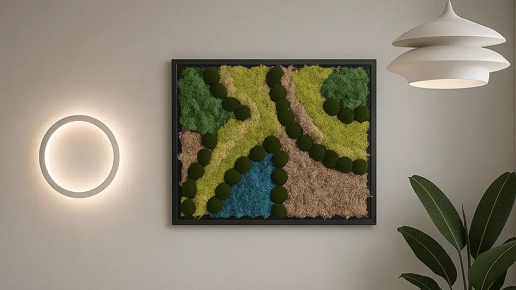 Tableau Végétal 40x50 cm “Chemin” – Invitation Naturelle à l’Évasion | Vertéo Verte'o