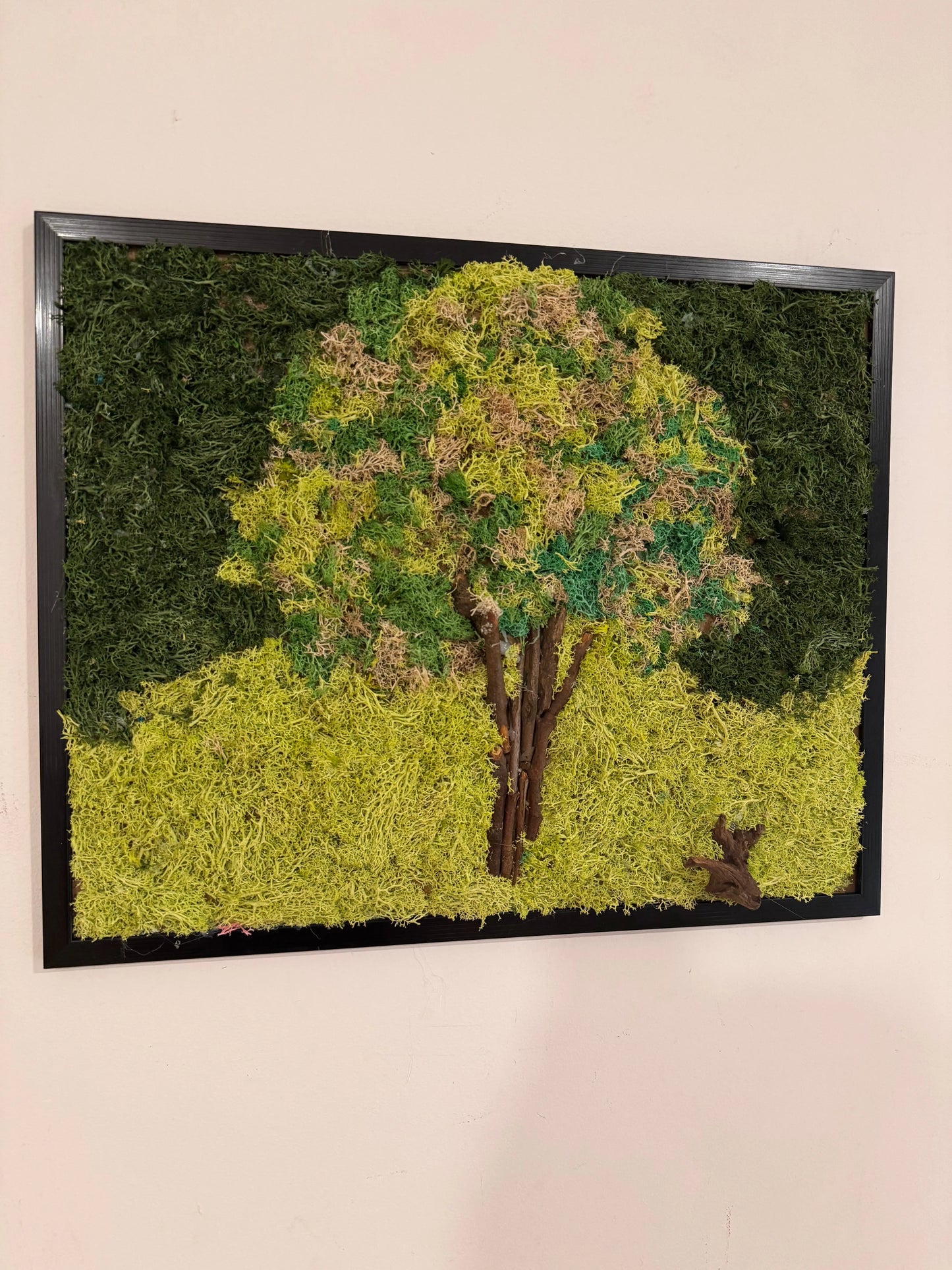 Tableau Végétal 40x50 cm “L’Arbre” – Nature Structurée & Inspirante | Vertéo Verte'o
