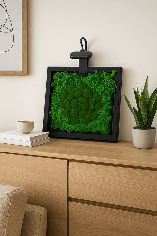 Tableau Végétal 21x29 cm “Brouillard” – Vertéo | Déco Murale Nature Verte'o