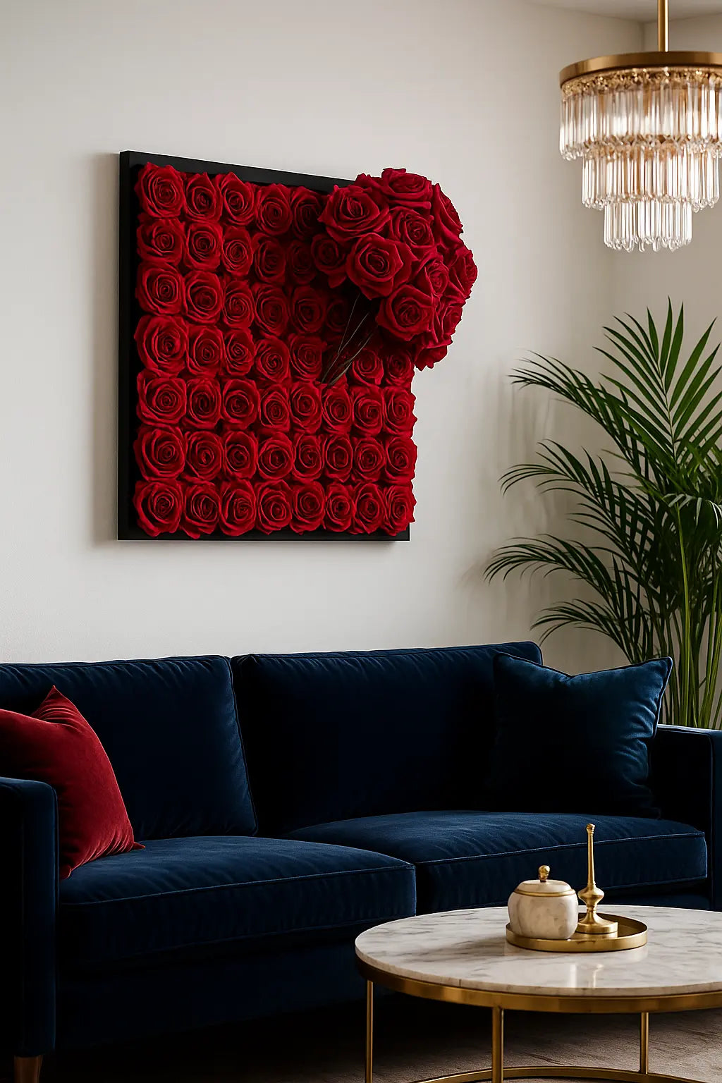 Tableau Végétal 40x30 cm “Bouquet Éclatant” – Déco Végétale Colorée | Vertéo Verte'o