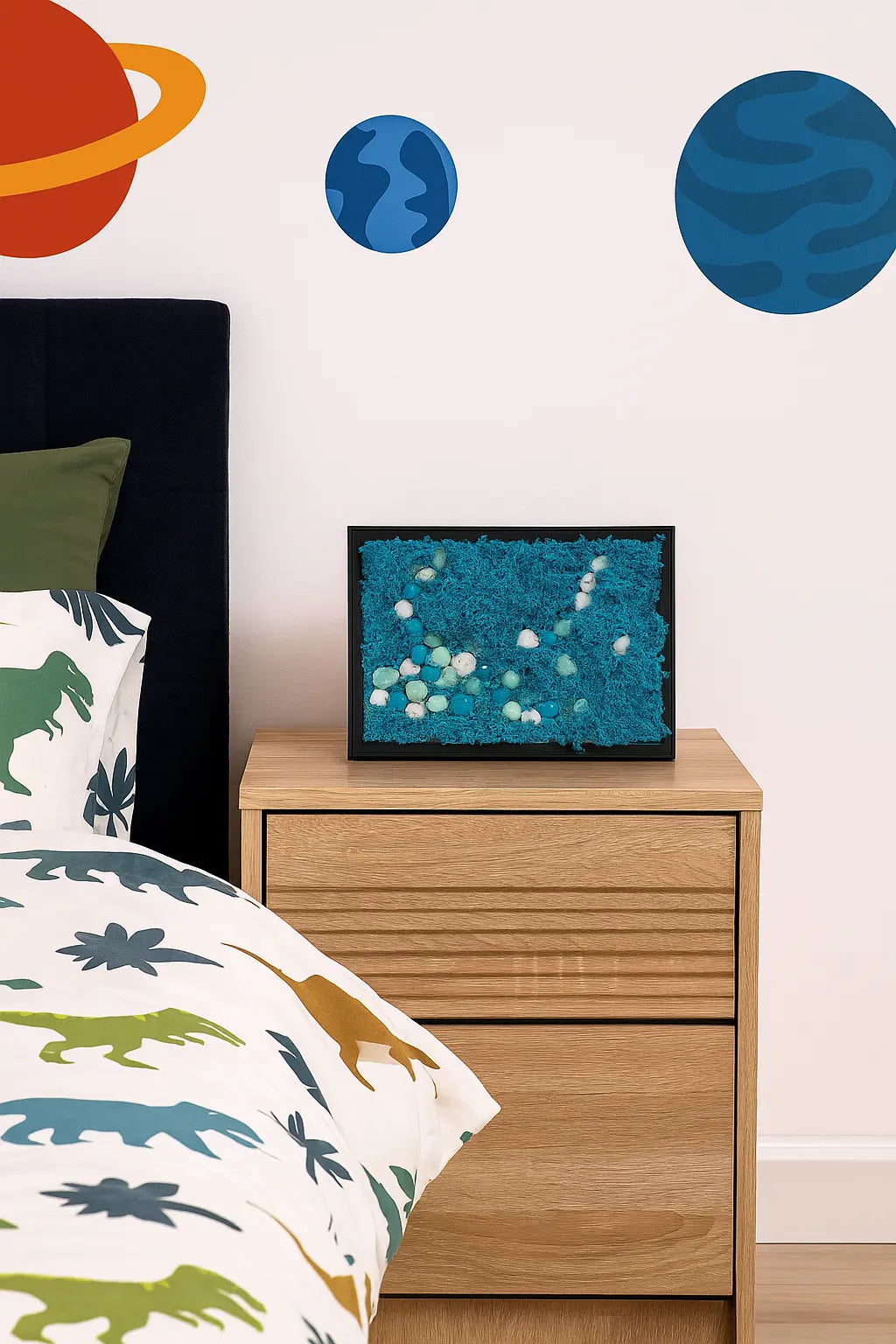 Tableau Végétal 21x29 cm “Océan” – Déco Nature & Bleu apaisant | Vertéo Verte'o