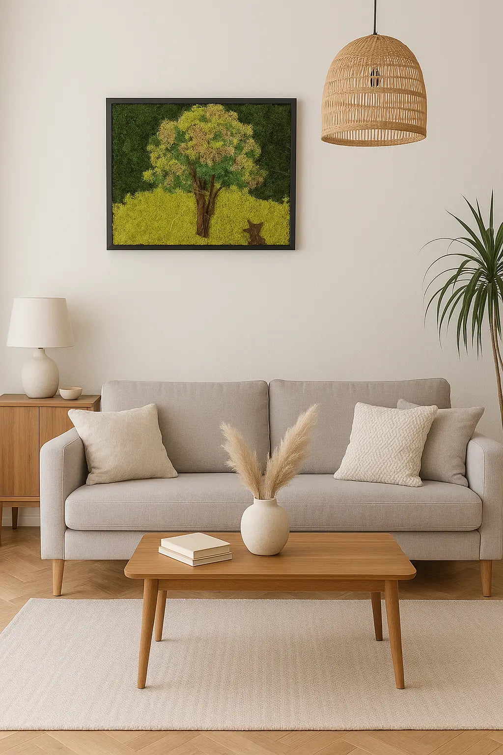 Tableau Végétal 40x50 cm “L’Arbre” – Nature Structurée & Inspirante | Vertéo Verte'o