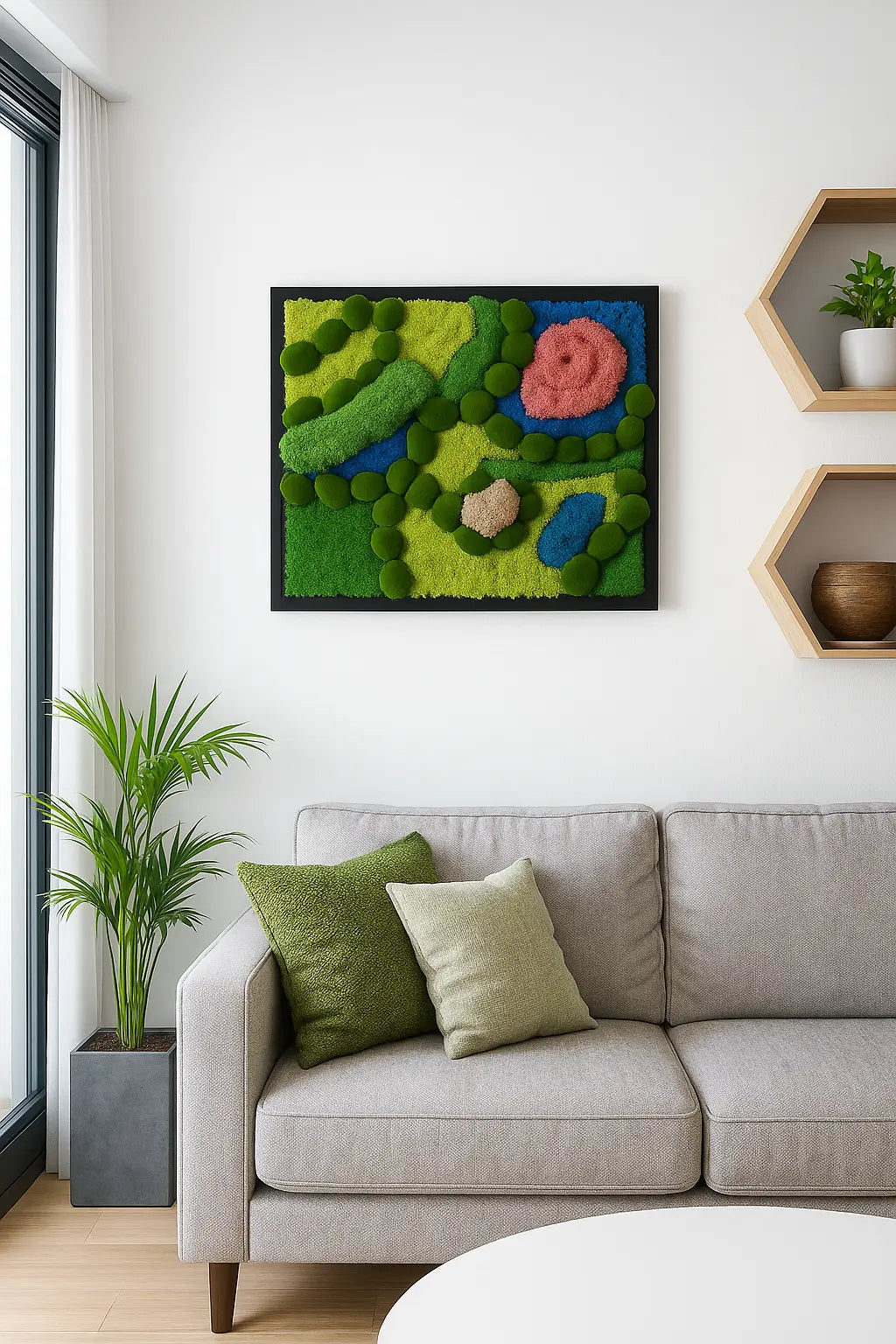 Tableau Végétal 40x50 cm “Bellevue” – Élégance Naturelle | Vertéo Verte'o