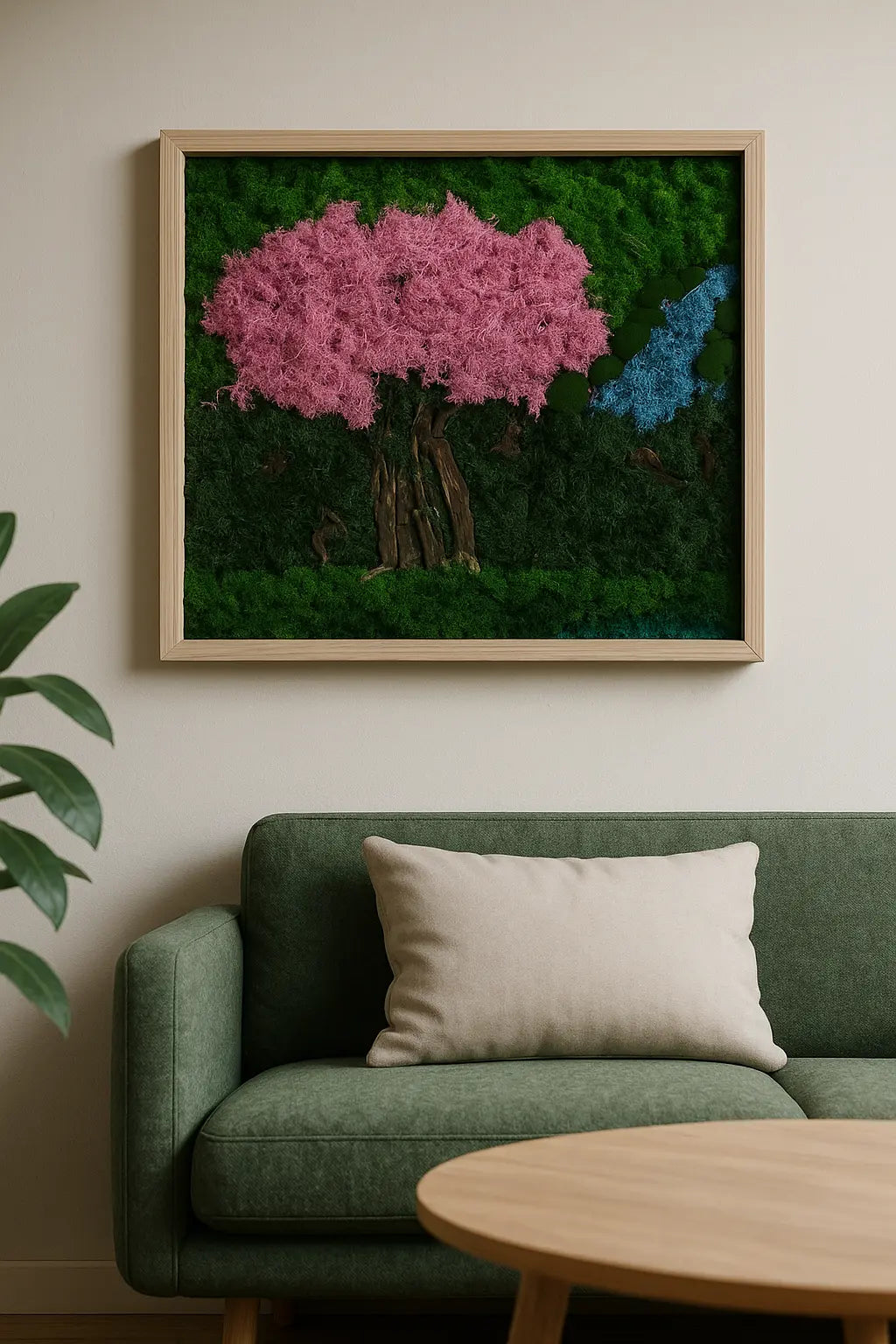 « Flamingo »– Arbre décoratif en fleurs artificielles Verte'o