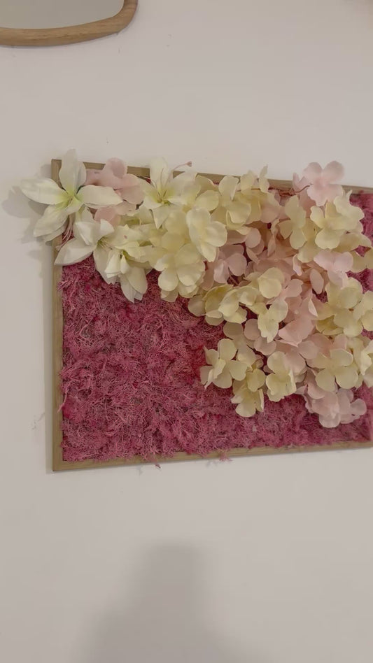 Tableau Végétal 40x50 cm “Rosy” – Nature Rose & Chic | Vertéo  (Verteo)